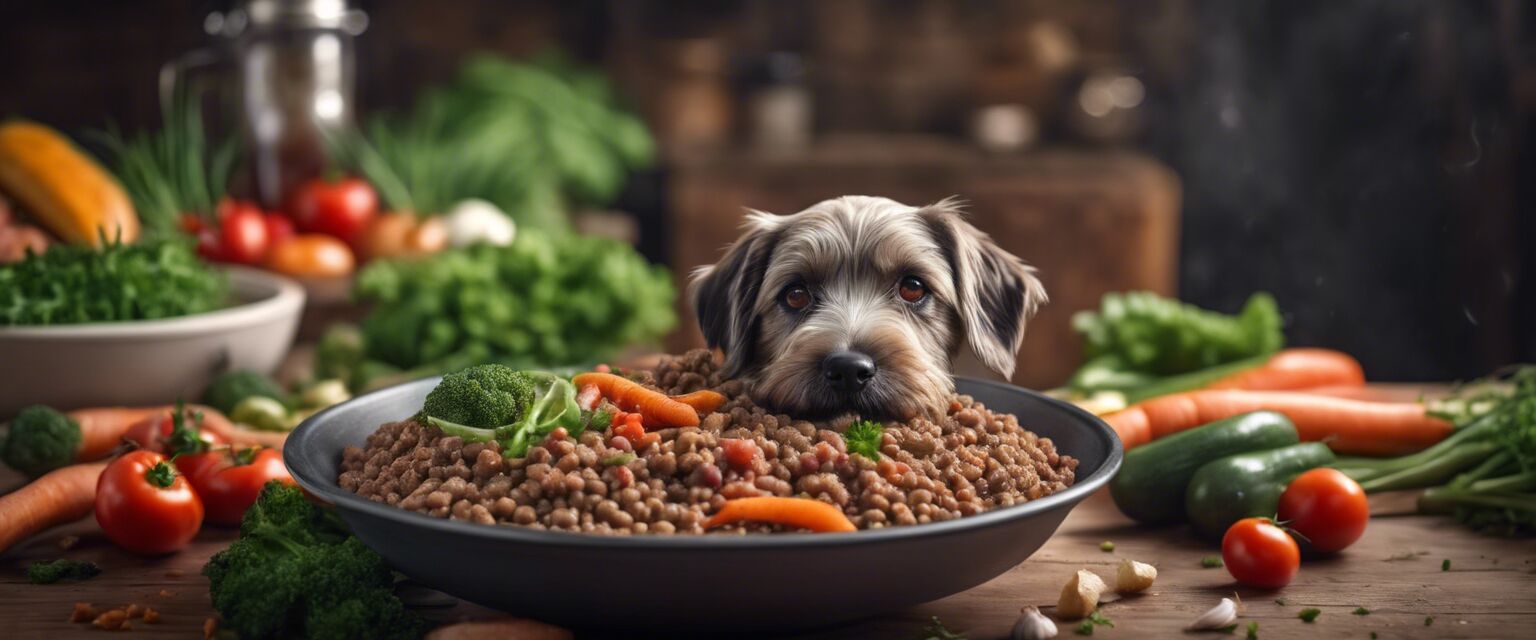 Healthy wet organic dog food